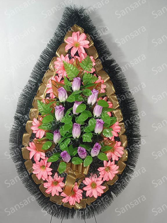 Вінок В-03 150/70см Вінок з букетом