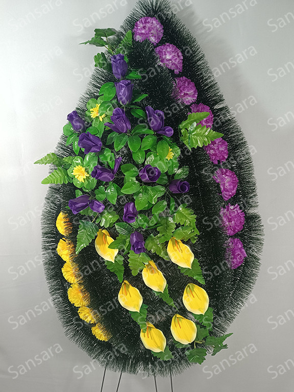 Вінок П-04 165/75см Вінок букет бутон