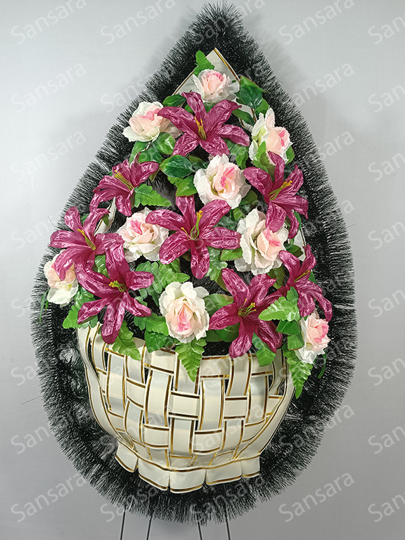 Вінок П-05 165/75см Вінок букет кошик