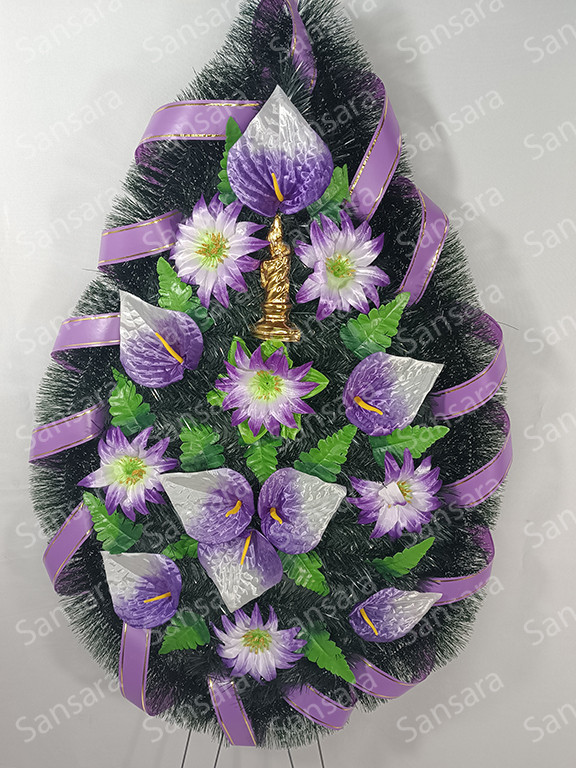 Вінок Б-3  145/60см Вінок свічка