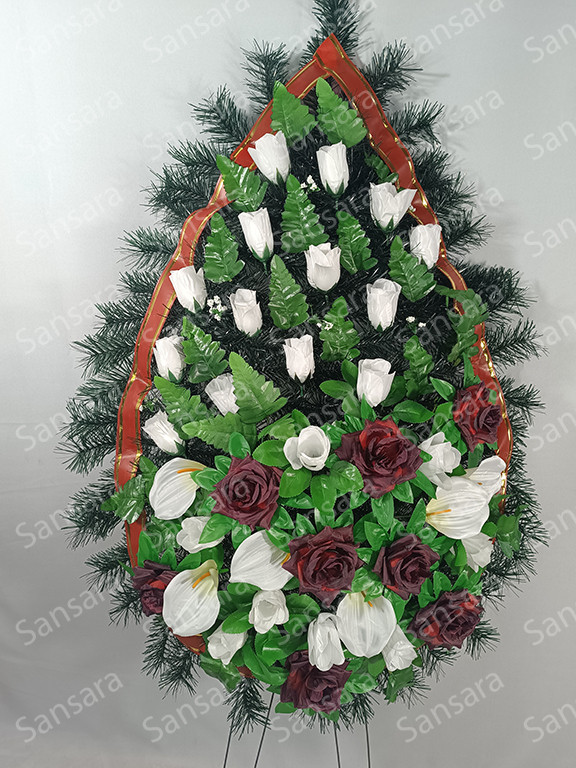 Вінок Б-5  145/65см Вінок з букетом