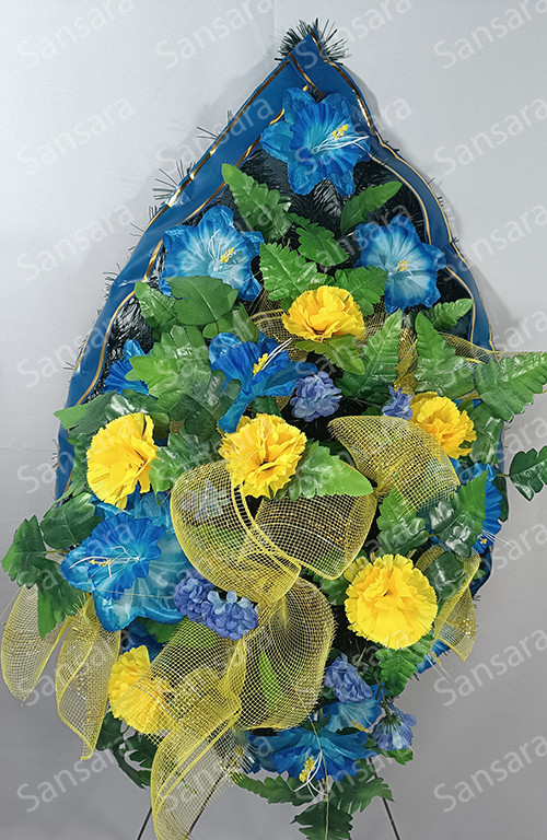 Вінок 145/70см Вінок дутий з сіткою