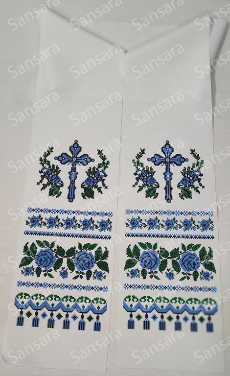 Рушник на хрест габардин 15/150 см