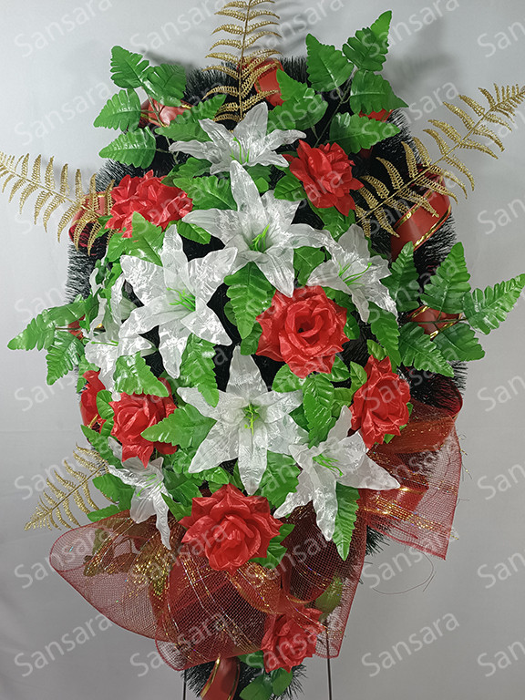 Вінок 165/75см Вінок капля перевернута з золотом