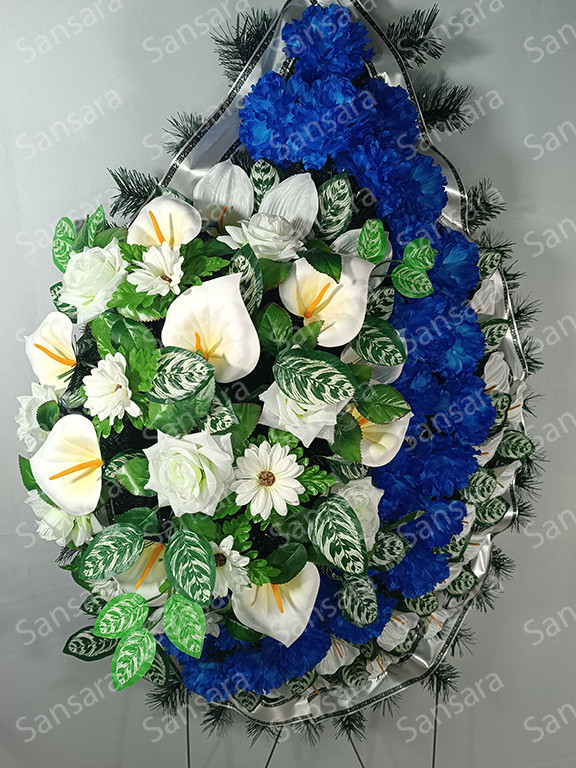Вінок 170/90см Вінок дутий з великим букетом