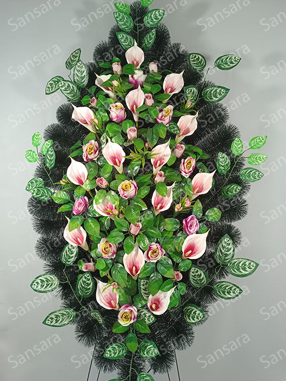 Вінок 190/80см  Вінок  3Д лист з латиксною калою