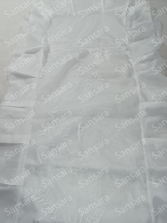 Покривало шовк з тюлью №2