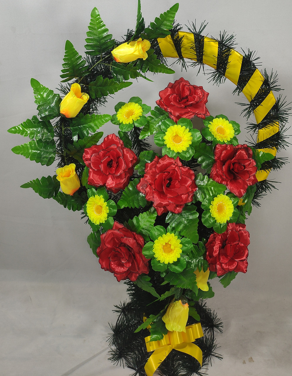 Кошик вквітчений двойна ручка Троянда 85/50 см