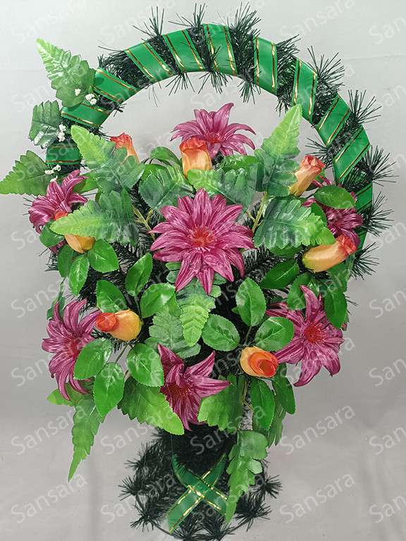 Кошик вквітчений дройна ручка Крокус 85/50 см