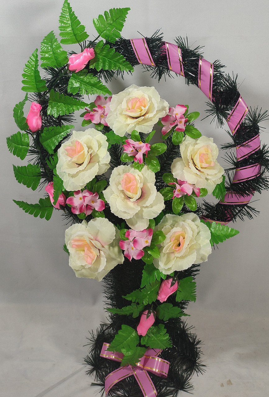 Кошик вквітчений двойна ручка Троянда 85/50 см