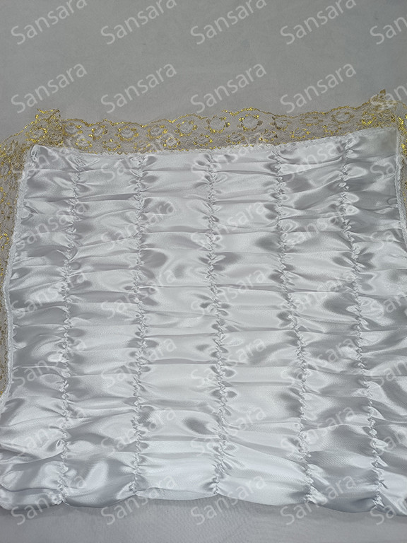 Наволочка жатка атлас з мереживом