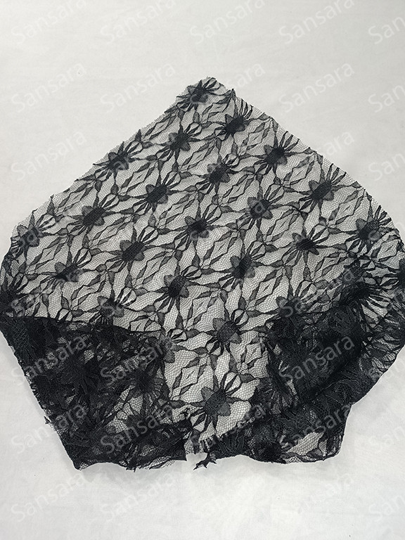 Хустка чорна жіноча на голову