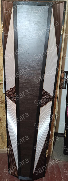 Труна атласна з МДФ вставкою