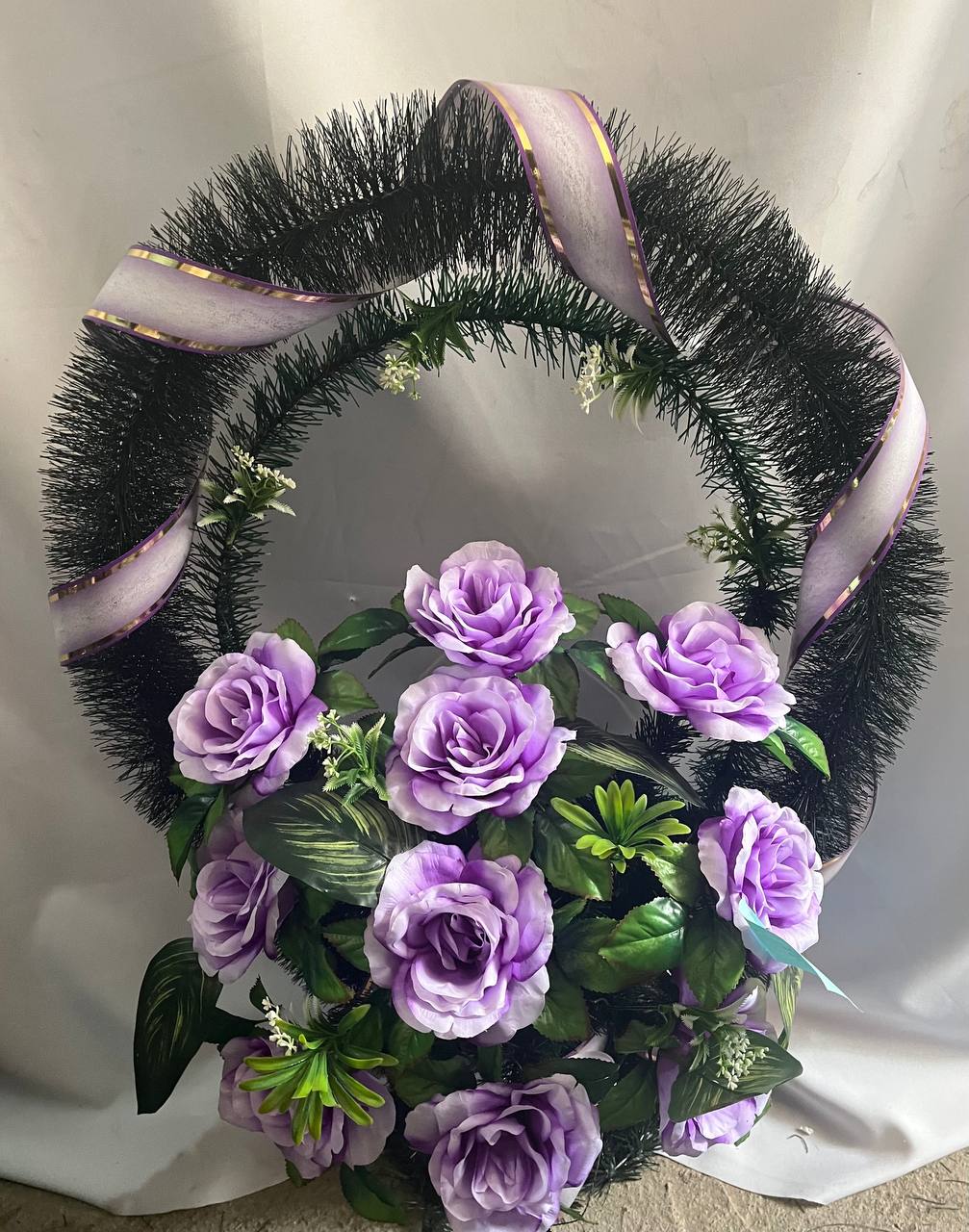 Кошик 90/60 Колонна маленька з розами