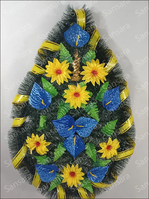 Вінок Б-3 145/60см Вінок свічка