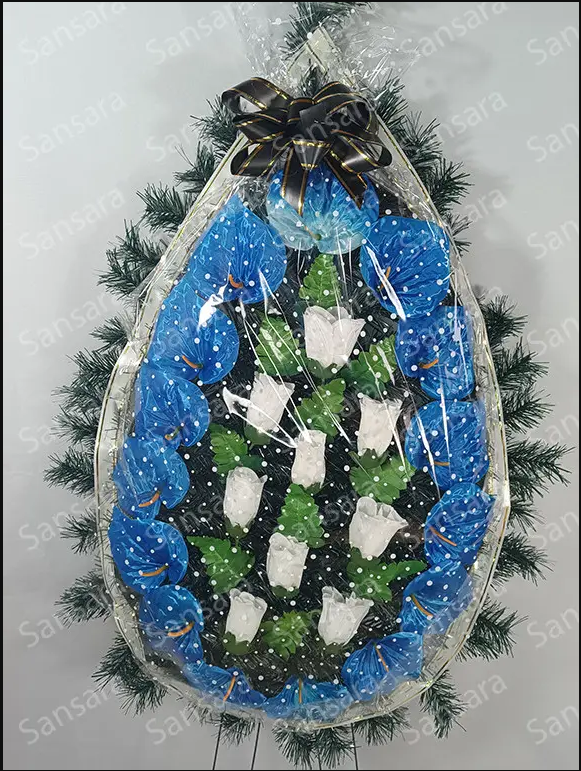 Вінок Б-1 145/65см Вінок в плівкі великий