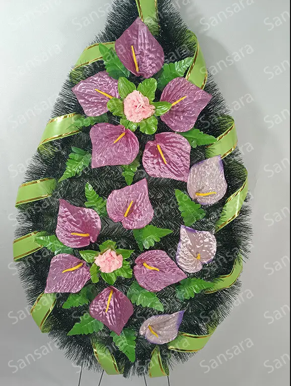 Вінок Б-4 145/60см Вінок дві квітки з кали