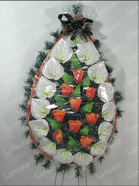 Вінок Б-1 145/65см Вінок в плівкі великий