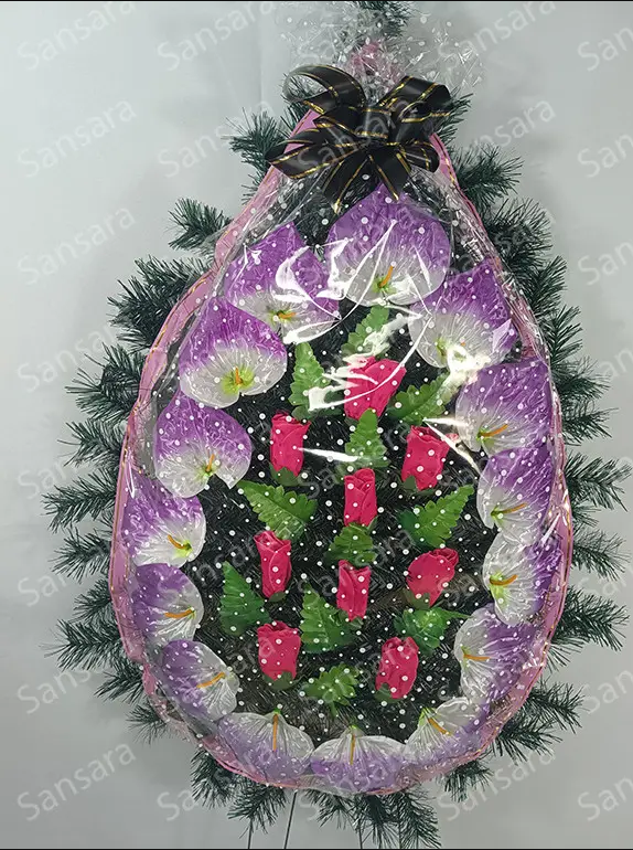 Вінок Б-1 145/65см Вінок в плівкі великий