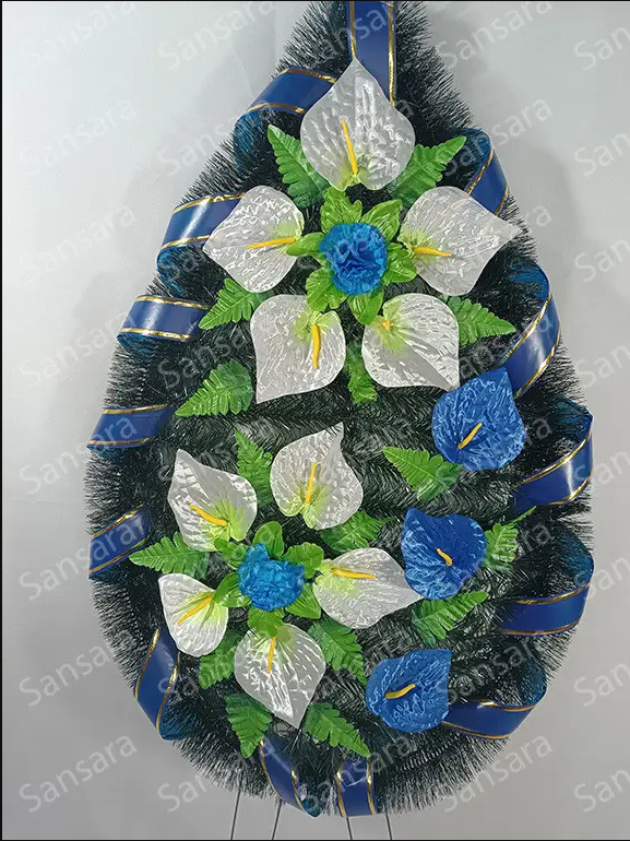 Вінок Б-4 145/60см Вінок дві квітки з кали